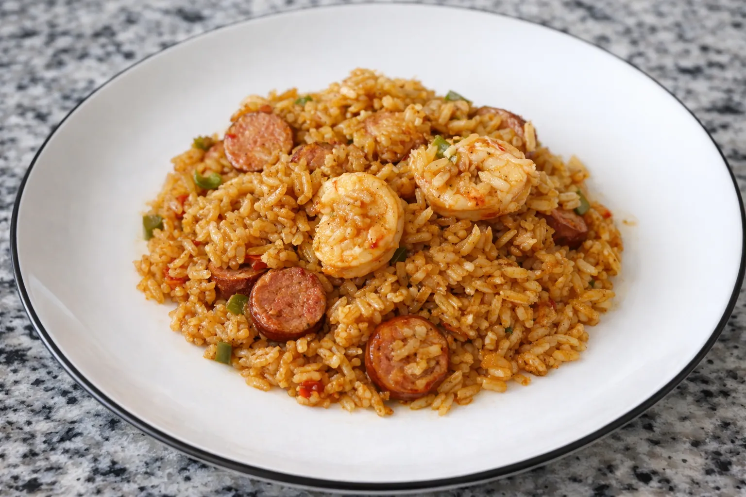 Cajun Rice with Sausage and Shrimp